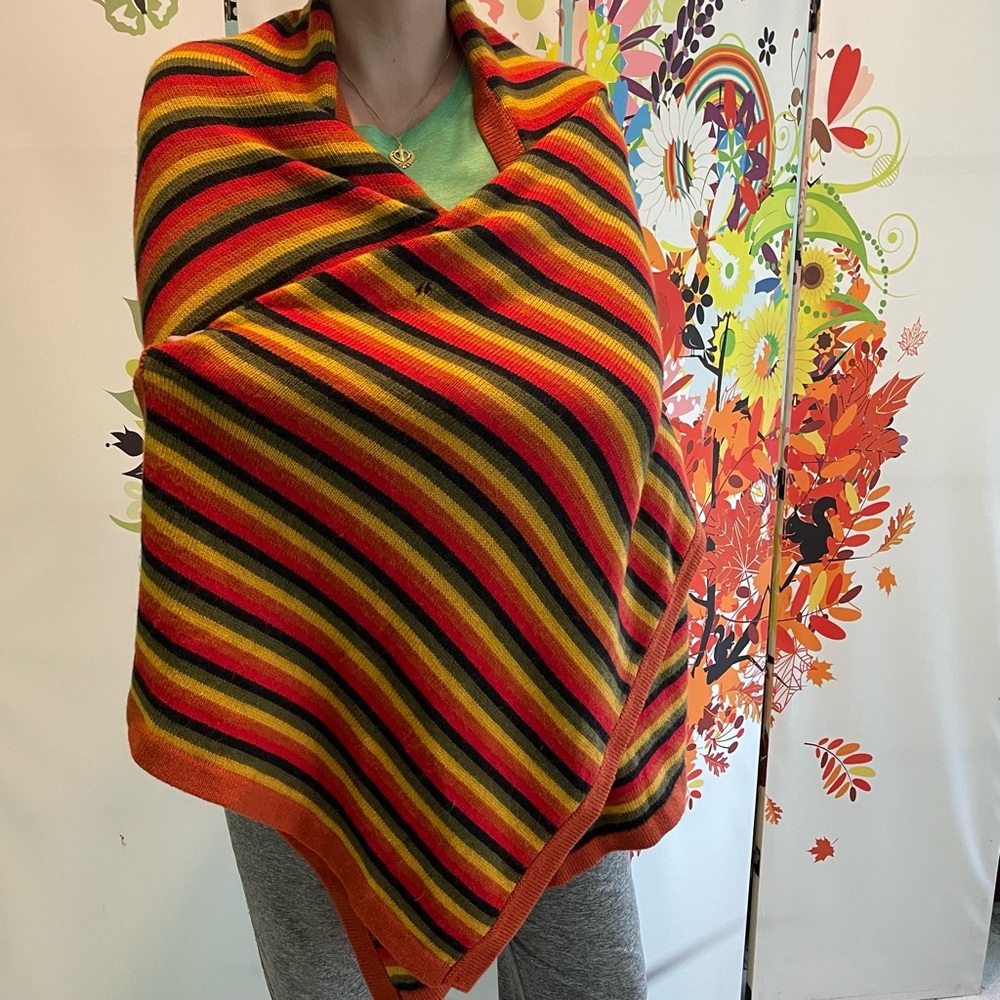 ❤️‍🔥 WOOL! 🎉 Peruvian Llama Wool Shawl Wrap One Size